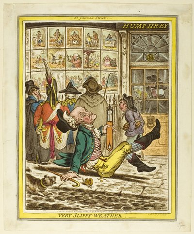 Tempo muito escorregadio de James Gillray