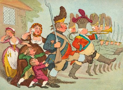 John Bull indo para as guerras, século 18, 1902 de James Gilray