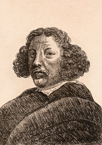 Herman Saftleven, ilustração de &39;75 retratos de pintores célebres de originais autênticos &39;, publicado em Londres, 1817 de James Girtin