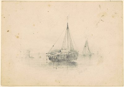 Barcos na âncora de James Goodwyn Clonney