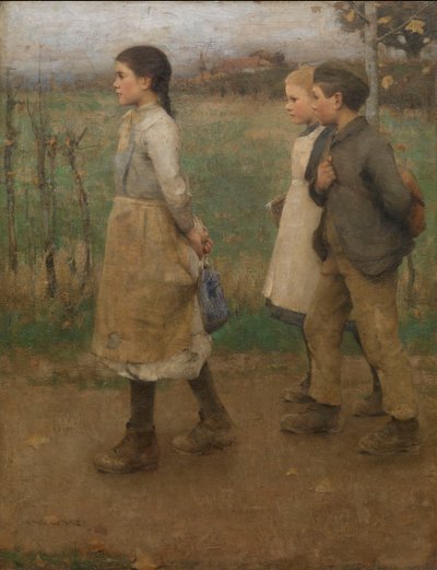 Colegas de escola, c.1884 (óleo sobre tela) de James Guthrie