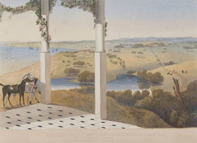 Holland Estate, St. Thomas in the East, Vista da Mudança da Casa Aérea de James Hakewill