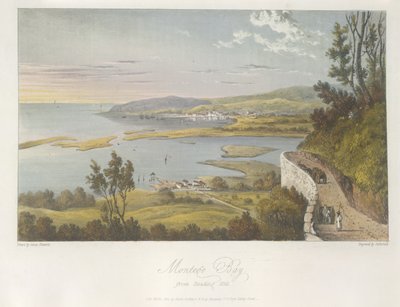 Vista de Montego Bay de Reading Hill, ilustração de 