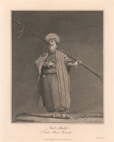 Xeque árabe, tribo dos Beni Koreish de James Heath