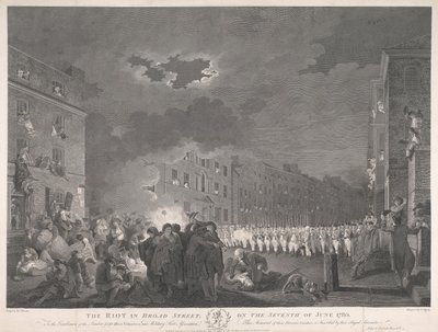 O motim em Broad Street no dia sete de junho de 1780 de James Heath