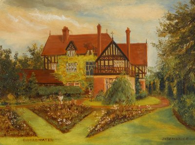 Broadwater (Kenilworth Road e Earlsdon Avenue, Coventry), início do século XX (óleo sobre cartão) de James Henry Bambrick