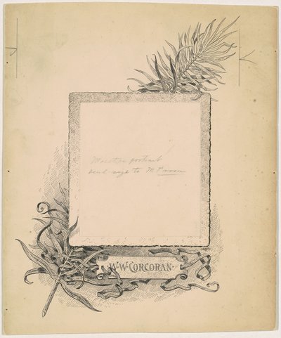 Frontispício, Retrato de W. W. Corcoran de James Henry Moser