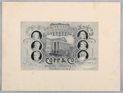 Gravura em meio-tom: como obter uma patente, Copp & Co. Patent Attorneys, Washington, D.C. de James Henry Moser