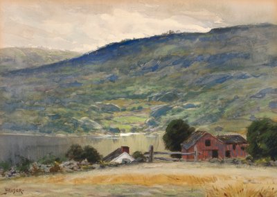 Hill and Lake, final do século XIX e início do século XX. de James Henry Moser