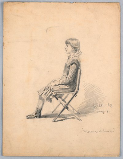 Retrato de Florence Johnson de James Henry Moser