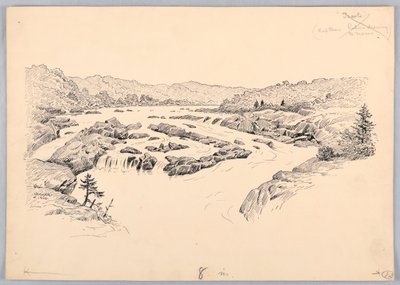River Rapids, Design para Washington Board of Trade Dinner, 13 de maio de 1908 de James Henry Moser