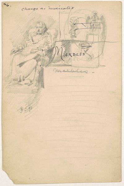 Estudo para "Mármores" de James Henry Moser