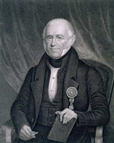 Morgan Lewis, gravado por Asher Brown Durand (1796-1886) e John Wesley Paradise (1809-62) de James Herring