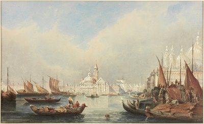 Veneza de São Marcos (aquarela e bodycolour no papel a bordo) de James Holland