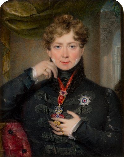 Retrato do Rei George IV (1762-1830), c.1797-1830 (óleo sobre tela) de James Holmes