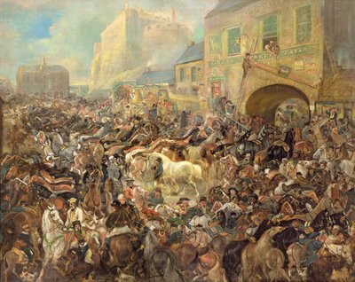 A feira do cavalo no mercado de grama de James Howe