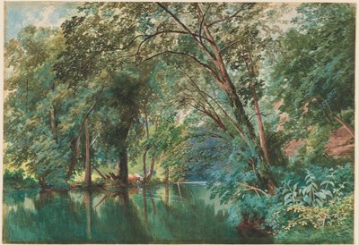 Árvores sobre o rio Frome em Stapleton de James Jackson Curnock