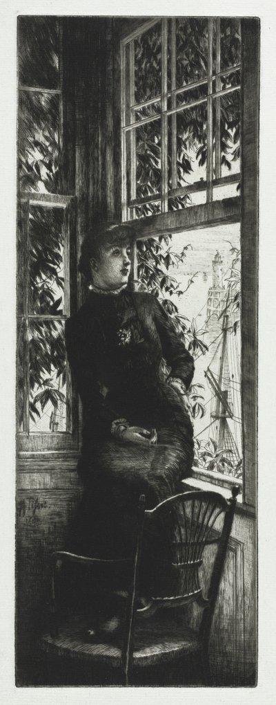 No litoral, 1880. de James Jacques Joseph Tissot
