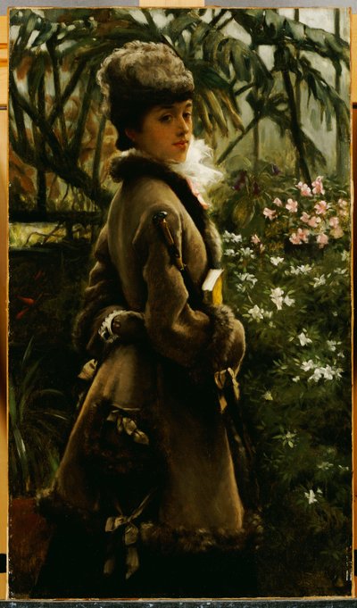 Na estufa, c.1867-69 de James Jacques Joseph Tissot