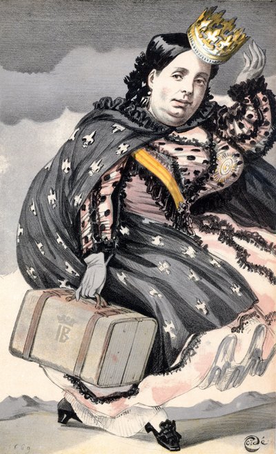 Isabel II (1830-1904) Rainha de Espanha (1833-1870) de James Jacques Joseph Tissot