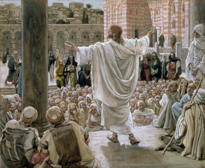 Jerusalém, Jerusalém, ilustração para a vida de Cristo, c.1886-96 (guache sobre papelão) de James Jacques Joseph Tissot