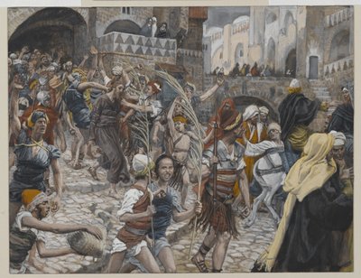 Jesus Levou de Caifás a Pilatos, ilustração da Vida de Nosso Senhor Jesus Cristo, 1886-94 (wc sobre grafite sobre papel) de James Jacques Joseph Tissot