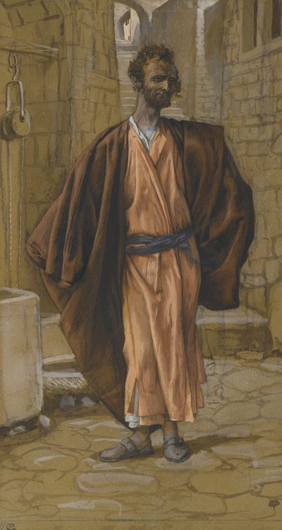 Judas Iscariotes, ilustração da Vida de Nosso Senhor Jesus Cristo, 1886-94 (wc sobre grafite sobre papel) de James Jacques Joseph Tissot