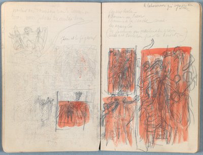 Páginas de um álbum de Esboços para a vida de Nosso Senhor Jesus Cristo, final da década de 1880 (grafite e tinta sobre papel) de James Jacques Joseph Tissot