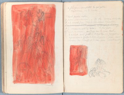 Páginas de um álbum de Esboços para a vida de Nosso Senhor Jesus Cristo, final da década de 1880 (grafite e tinta sobre papel) de James Jacques Joseph Tissot