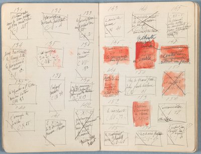Páginas de um álbum de Esboços para a vida de Nosso Senhor Jesus Cristo, final da década de 1880 (grafite e tinta sobre papel) de James Jacques Joseph Tissot