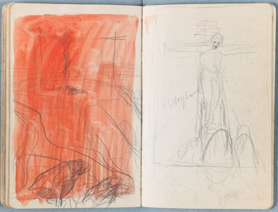 Páginas de um álbum de Esboços para a vida de Nosso Senhor Jesus Cristo, final da década de 1880 (grafite e tinta sobre papel) de James Jacques Joseph Tissot