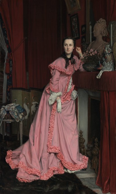 Retrato da Marquesa de Miramon, née, Thérèse Feuillant de James Jacques Joseph Tissot