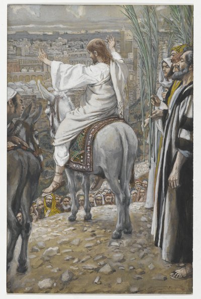 O Senhor Wept, ilustração da Vida de Nosso Senhor Jesus Cristo, 1886-94 (wc sobre grafite sobre papel) de James Jacques Joseph Tissot
