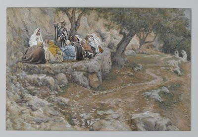 O Primado de São Pedro, ilustração da Vida de Nosso Senhor Jesus Cristo, 1886-96 (wc sobre grafite sobre papel) de James Jacques Joseph Tissot