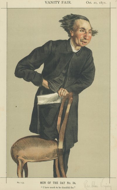 O Rev. Charles Voysey (cor litho) de James Jacques Joseph Tissot