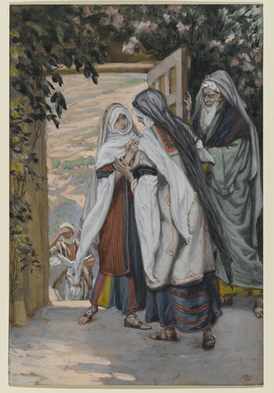 A Visitação, ilustração para A Vida de Cristo, c.1886-94 (wc no papel) de James Jacques Joseph Tissot