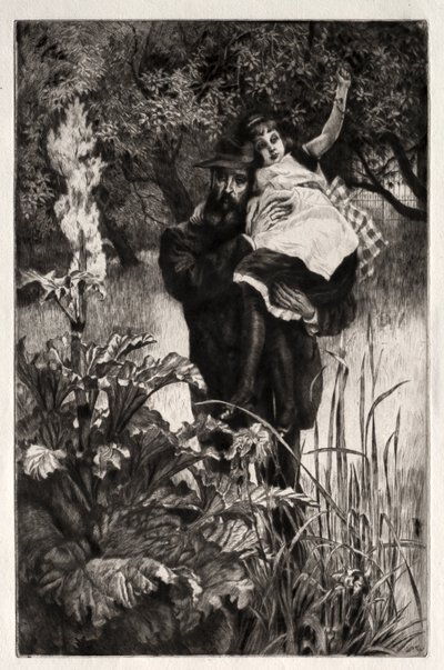 O Viúvo (gravura e ponta seca) de James Jacques Joseph Tissot