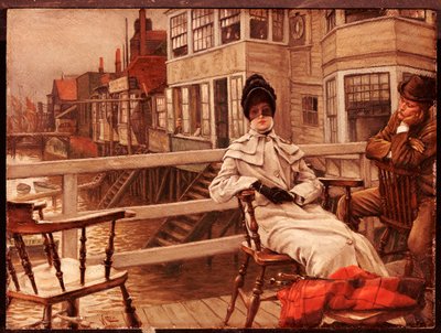 Esperando o barco em Greenwich de James Jacques Joseph Tissot