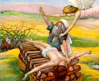 Sacrifício de Abraão de Isaac - Bíblia de James Jacques Joseph after Tissot