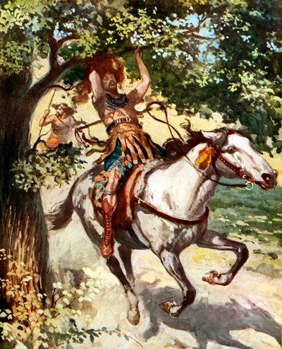 Absalão pendurado no carvalho - Bíblia de James Jacques Joseph after Tissot