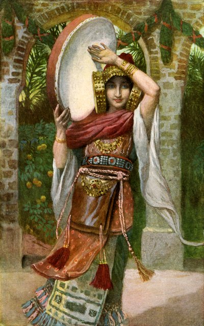 A filha de Jefté por J James Tissot - Bíblia de James Jacques Joseph after Tissot