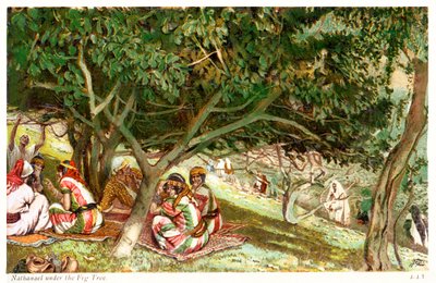 Natanael sob a Figueira - São João, Bíblia de James Jacques Joseph after Tissot