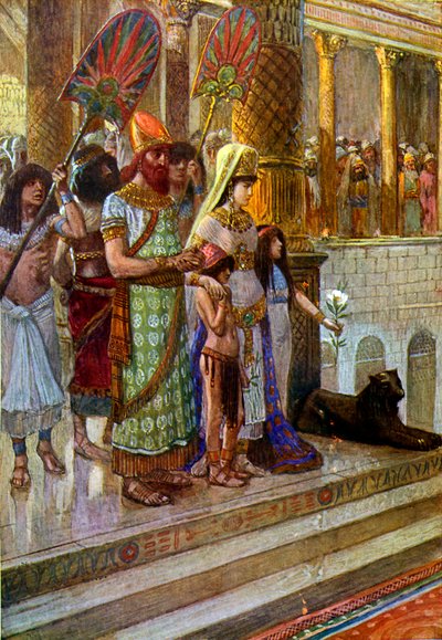 Salomão e a rainha de Sabá por Tissot - Bíblia de James Jacques Joseph after Tissot