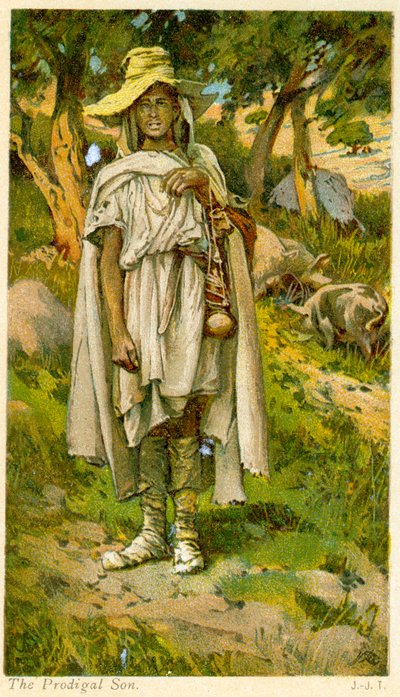 O filho pródigo - Bíblia de James Jacques Joseph after Tissot