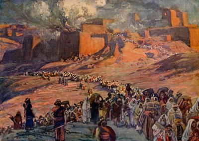 O vôo dos prisioneiros, por Tissot - Bíblia de James Jacques Joseph after Tissot