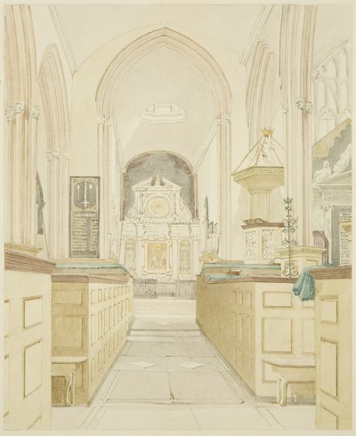 Interior da Igreja de Todos os Santos de James Johnson