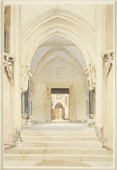 North Porch of St Mary Redcliffe, olhando para Sul de James Johnson