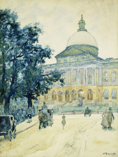 O Bullfinch State House, Boston, 1898 de James Kinsella