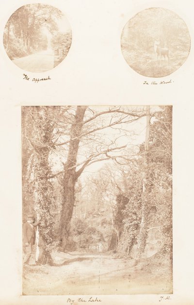 A abordagem, na floresta, à beira do lago, 1853-56. de James Knight