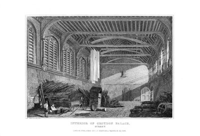 Interior do Palácio Croydon, Surrey, 1829. de James Lambert